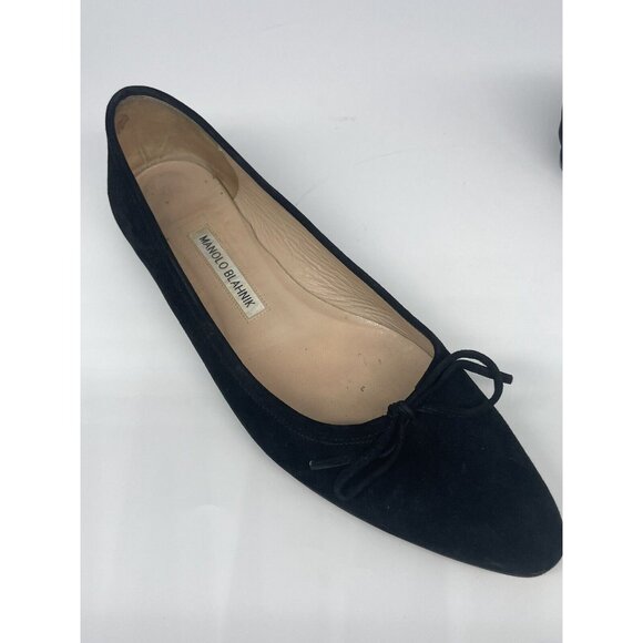 ❌SOLD❌Manolo Blahnik Black Flats - Picture 4 of 7